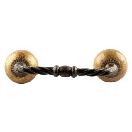 Golden Solid Cearmic Cut Bridge Handles